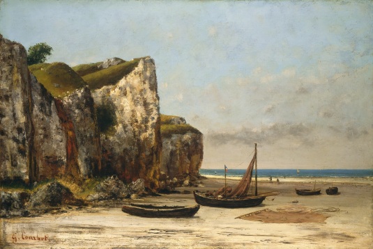 Gustave Courbet, Beach in Normandy, French, 1819 - 1877, c. 1872/1875, oil on canvas, Chester Dale Collection